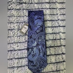 Nwt Canali Blue Paisley Tie